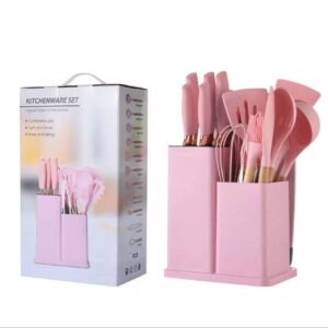 Set de Utensilios de Cocina con Cuchillos y Base Organizadora – 15 Piezas
